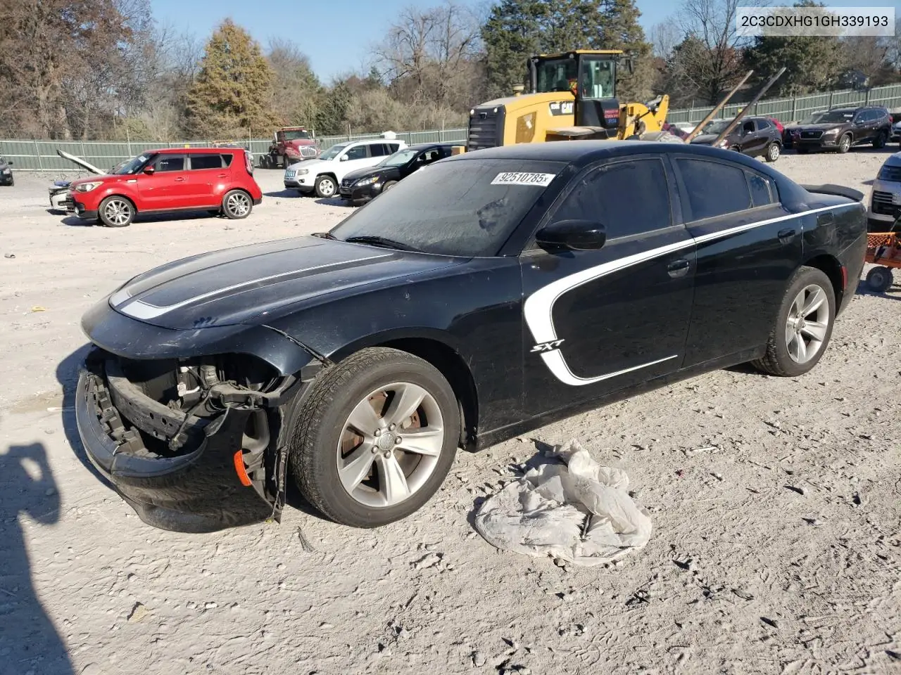 2C3CDXHG1GH339193 2016 Dodge Charger Sxt