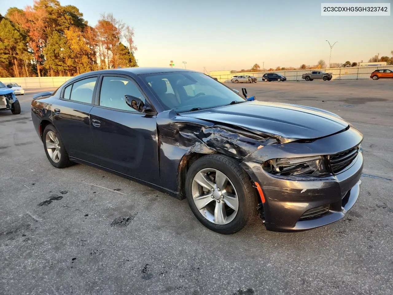 2C3CDXHG5GH323742 2016 Dodge Charger Sxt