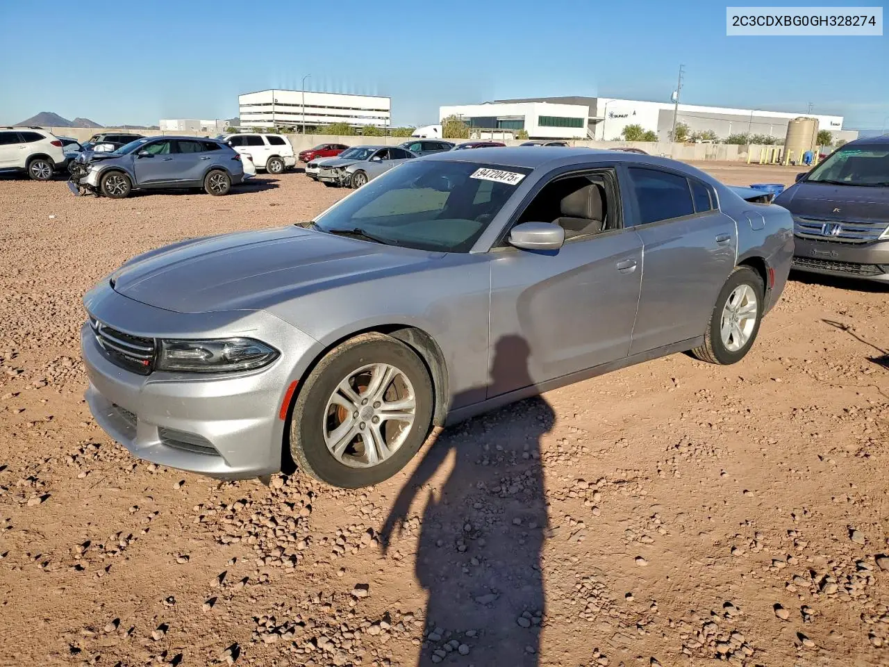 2C3CDXBG0GH328274 2016 Dodge Charger Se