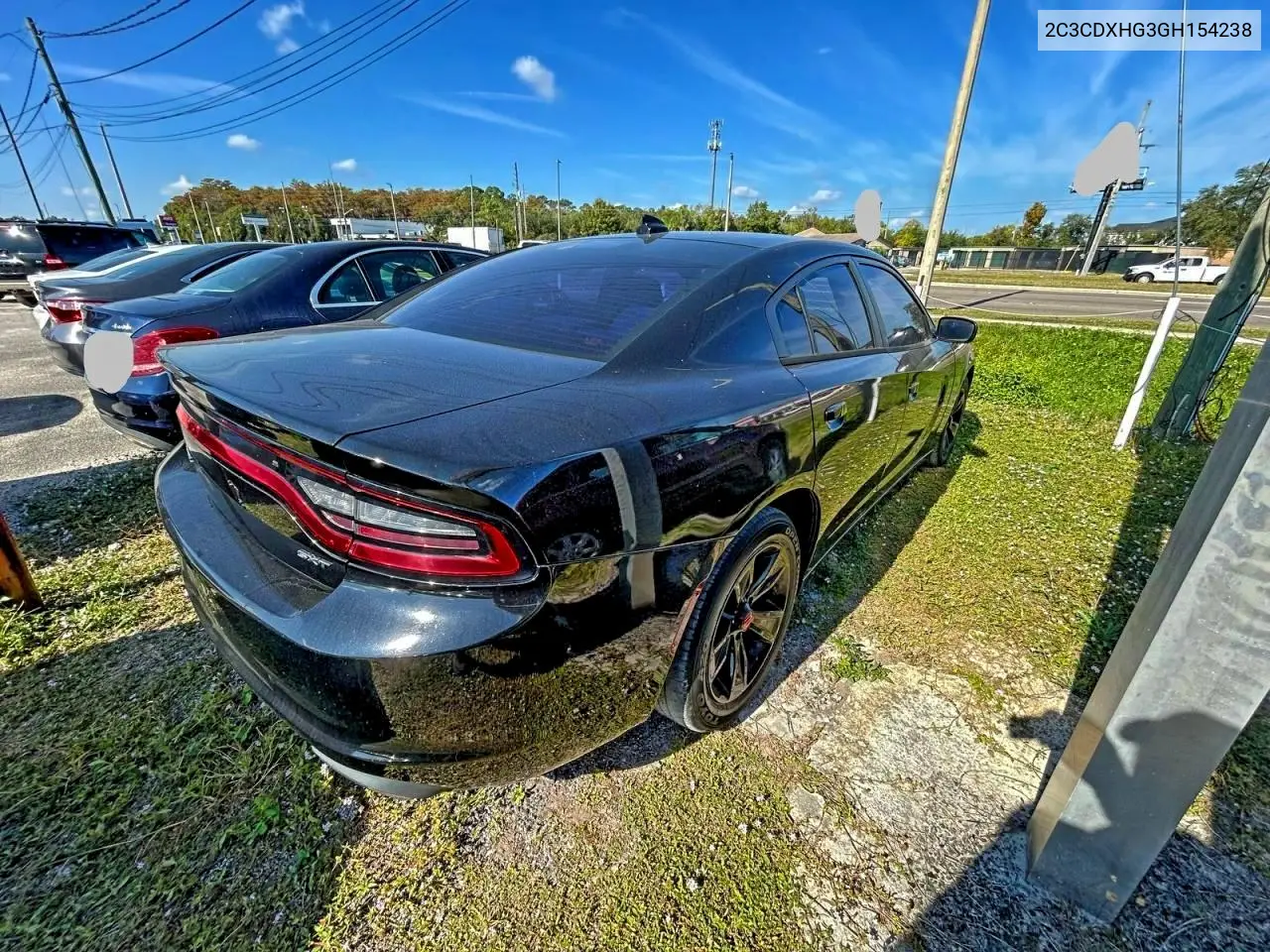 2C3CDXHG3GH154238 2016 Dodge Charger Sxt