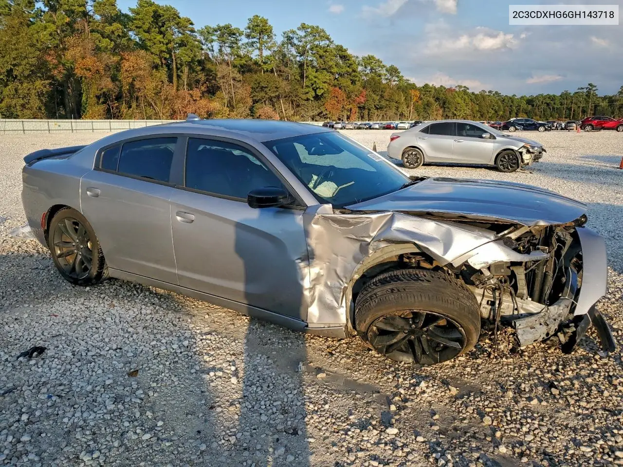 2C3CDXHG6GH143718 2016 Dodge Charger Sxt