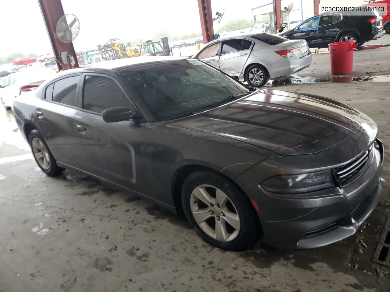 2017 Dodge Charger Se VIN: 2C3CDXBG2HH584143 Lot: 49371214