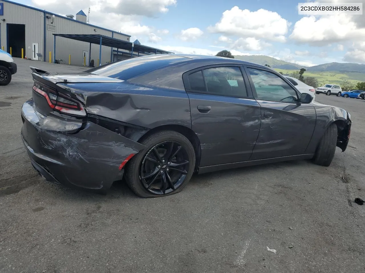 2017 Dodge Charger Se VIN: 2C3CDXBG2HH584286 Lot: 49745624