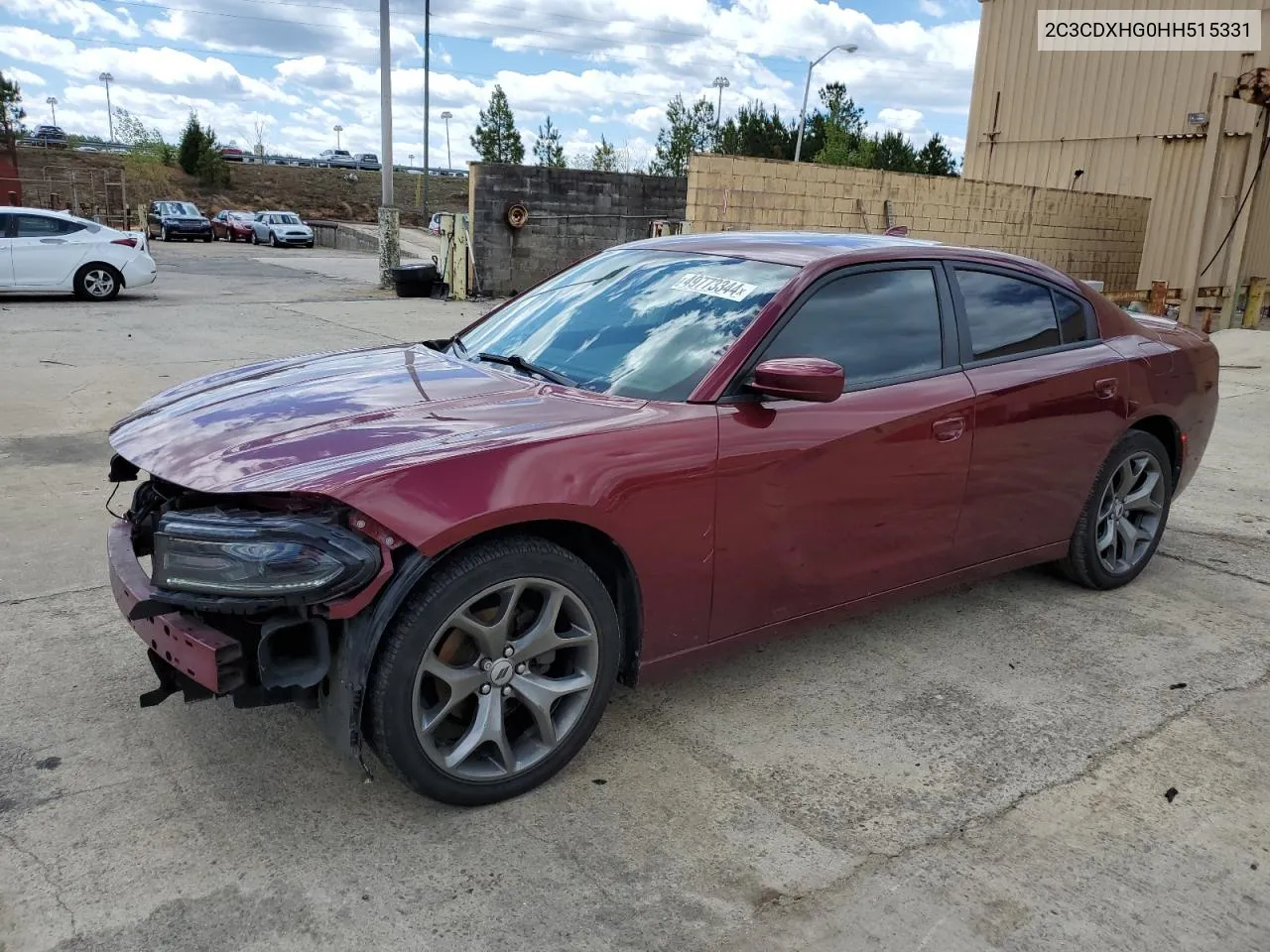 2017 Dodge Charger Sxt VIN: 2C3CDXHG0HH515331 Lot: 49773344