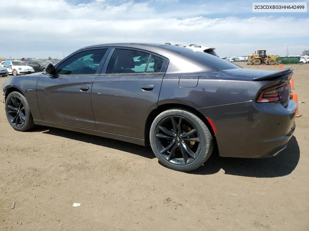 2017 Dodge Charger Se VIN: 2C3CDXBG3HH642499 Lot: 50027214