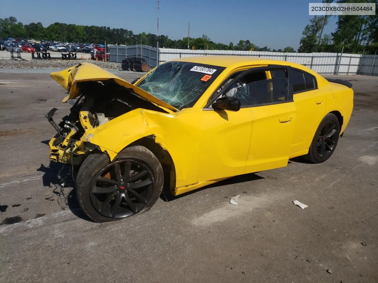 2017 Dodge Charger Se VIN: 2C3CDXBG2HH504484 Lot: 52183784