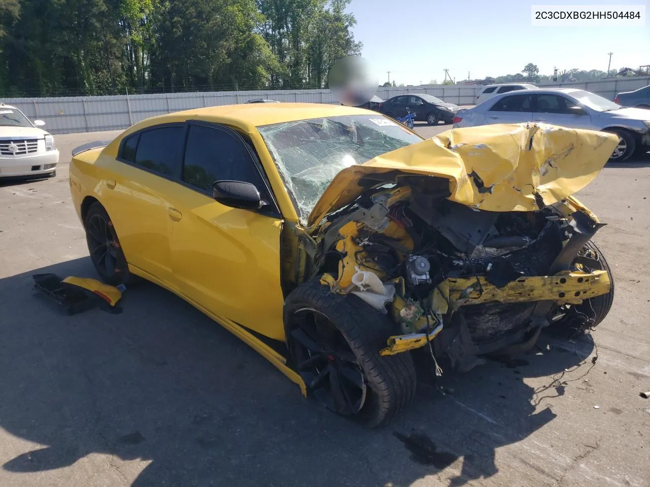 2017 Dodge Charger Se VIN: 2C3CDXBG2HH504484 Lot: 52183784