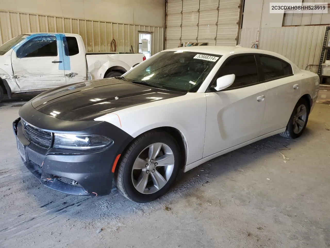 2017 Dodge Charger Sxt VIN: 2C3CDXHG8HH523919 Lot: 52668314