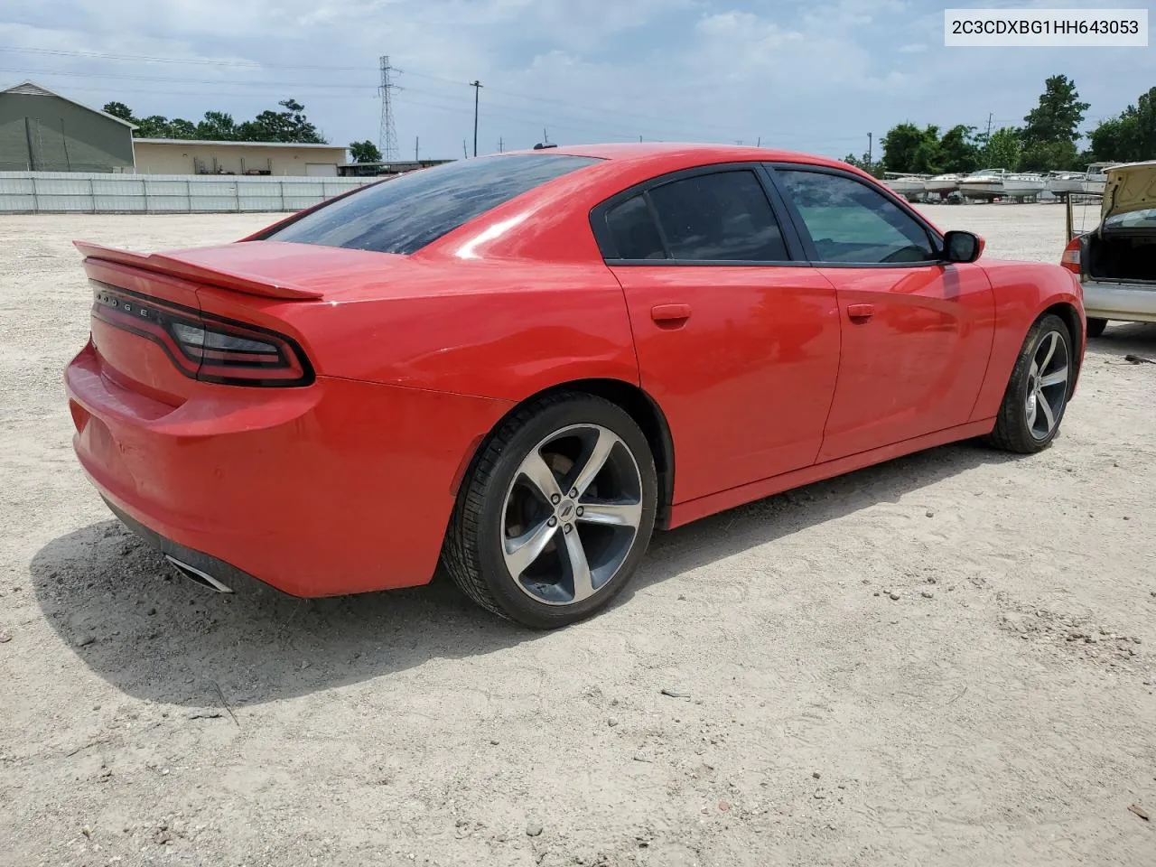 2017 Dodge Charger Se VIN: 2C3CDXBG1HH643053 Lot: 54276784