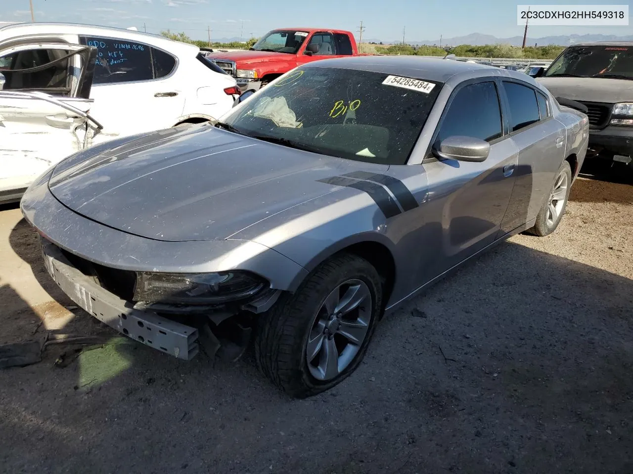 2C3CDXHG2HH549318 2017 Dodge Charger Sxt