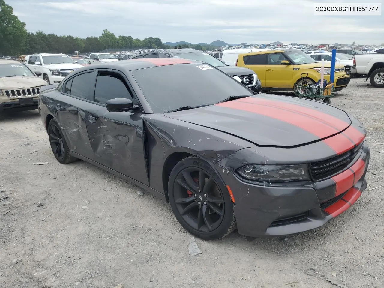 2017 Dodge Charger Se VIN: 2C3CDXBG1HH551747 Lot: 54467424