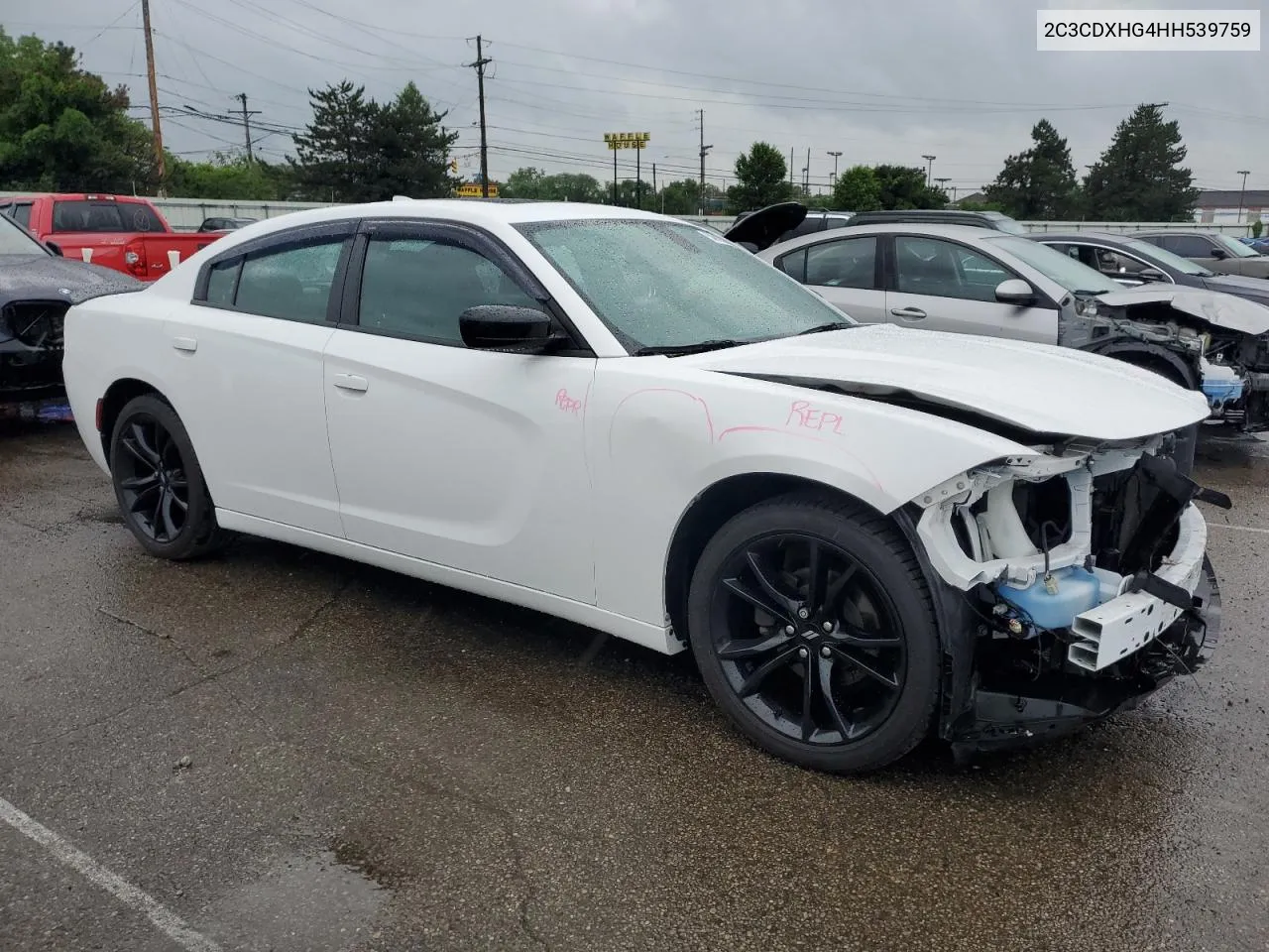 2017 Dodge Charger Sxt VIN: 2C3CDXHG4HH539759 Lot: 54619304