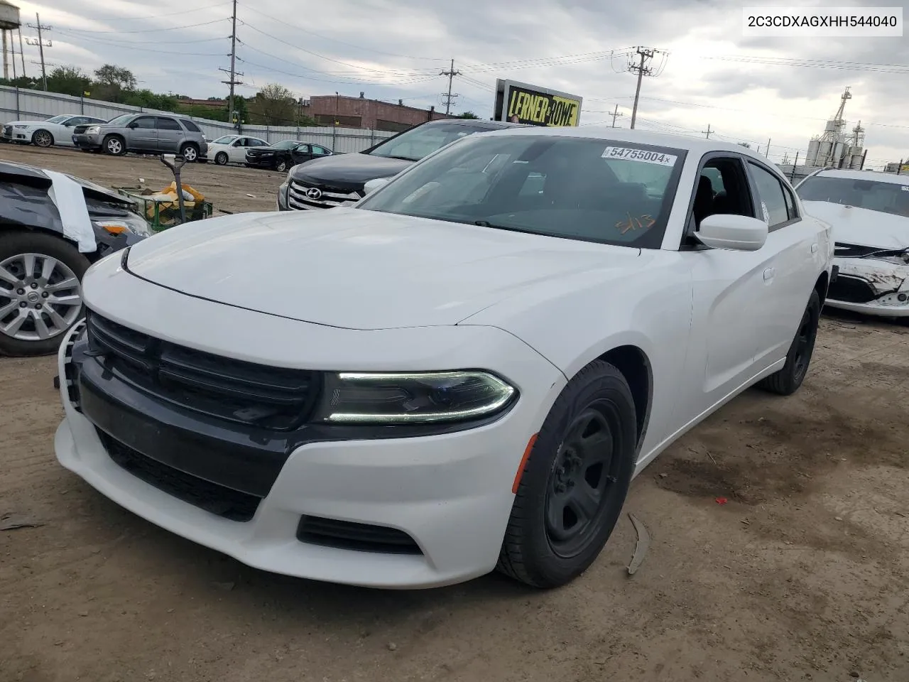 2017 Dodge Charger Police VIN: 2C3CDXAGXHH544040 Lot: 54755004