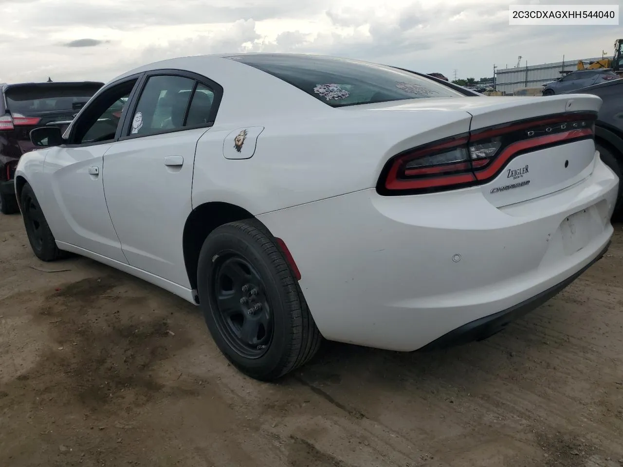 2017 Dodge Charger Police VIN: 2C3CDXAGXHH544040 Lot: 54755004