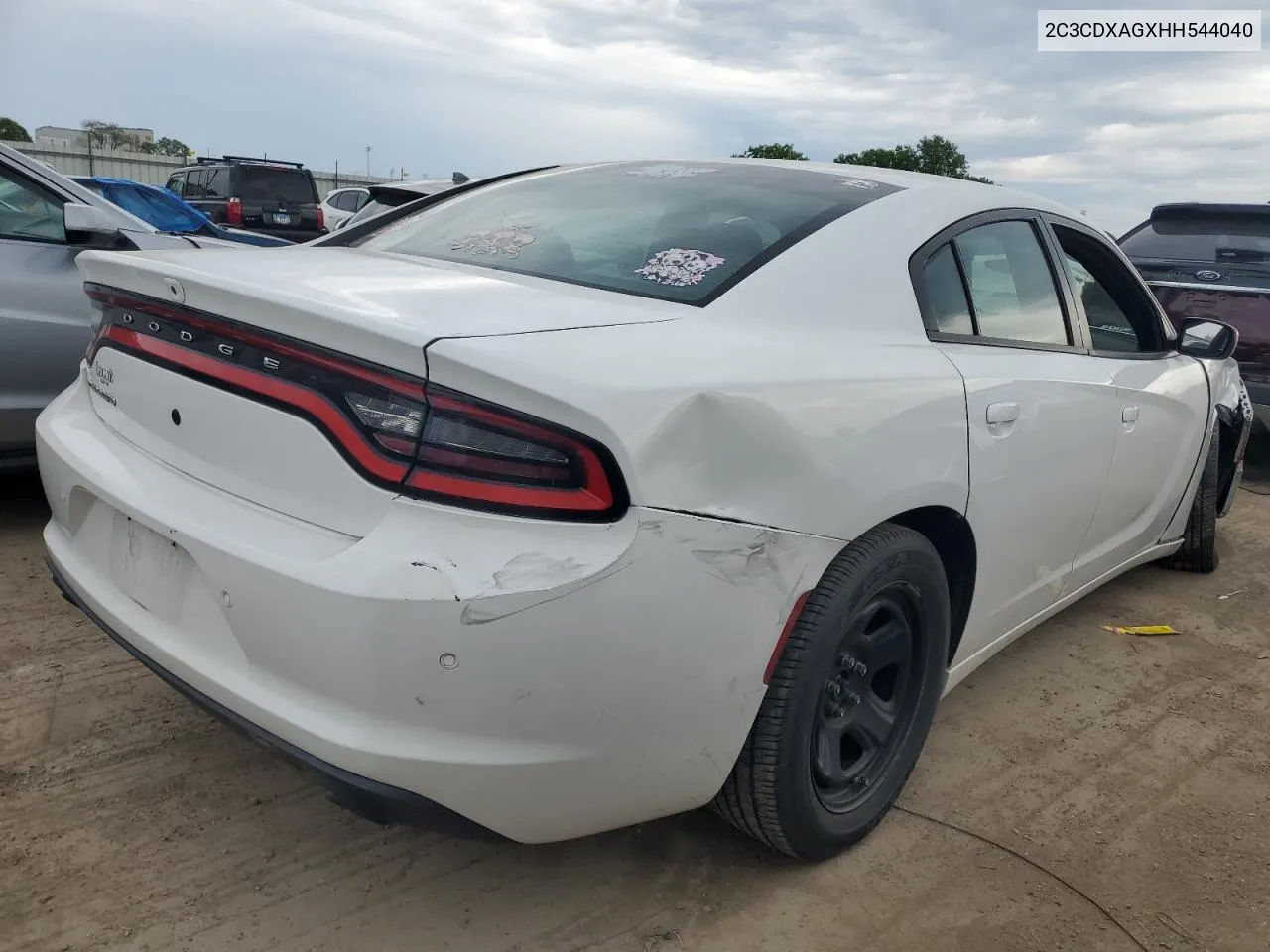 2017 Dodge Charger Police VIN: 2C3CDXAGXHH544040 Lot: 54755004