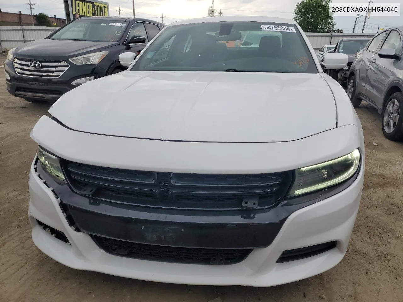 2017 Dodge Charger Police VIN: 2C3CDXAGXHH544040 Lot: 54755004