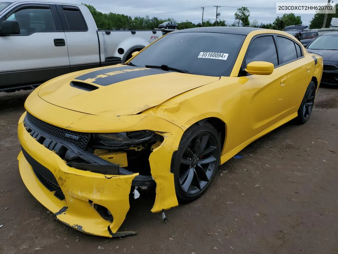 2017 Dodge Charger R/T VIN: 2C3CDXCT2HH620702 Lot: 55160094