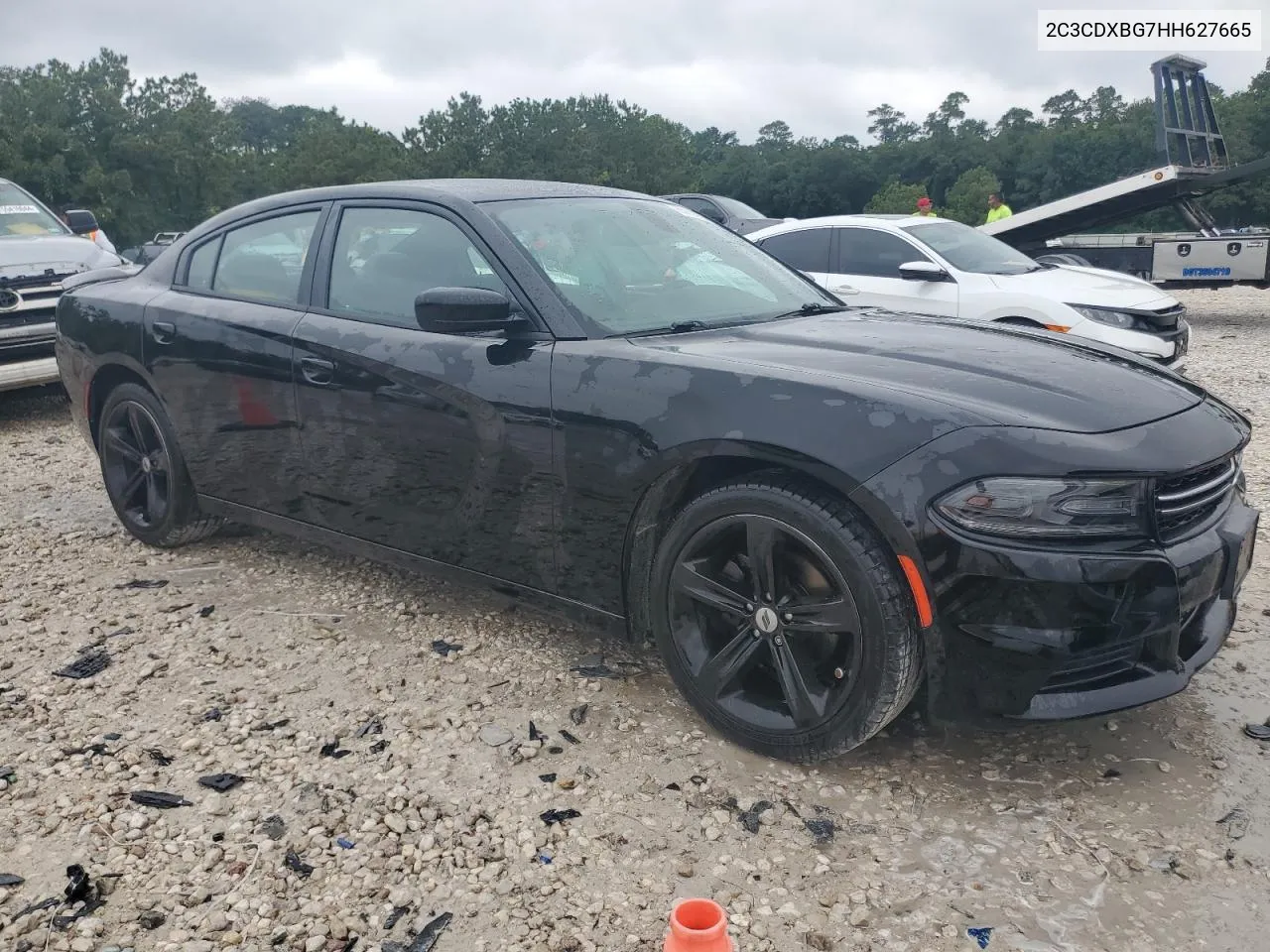 2017 Dodge Charger Se VIN: 2C3CDXBG7HH627665 Lot: 55214584