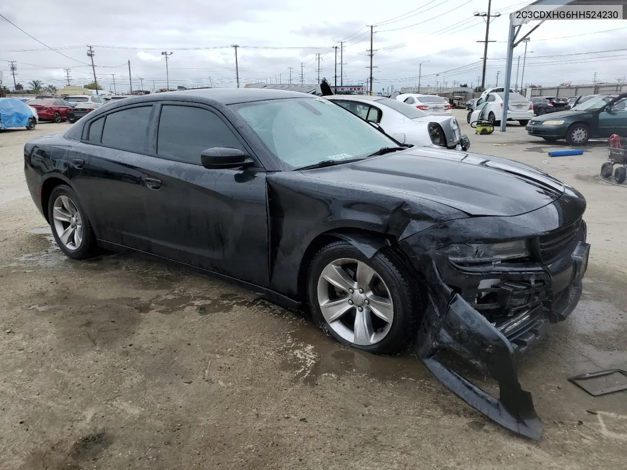 2017 Dodge Charger Sxt VIN: 2C3CDXHG6HH524230 Lot: 55328534