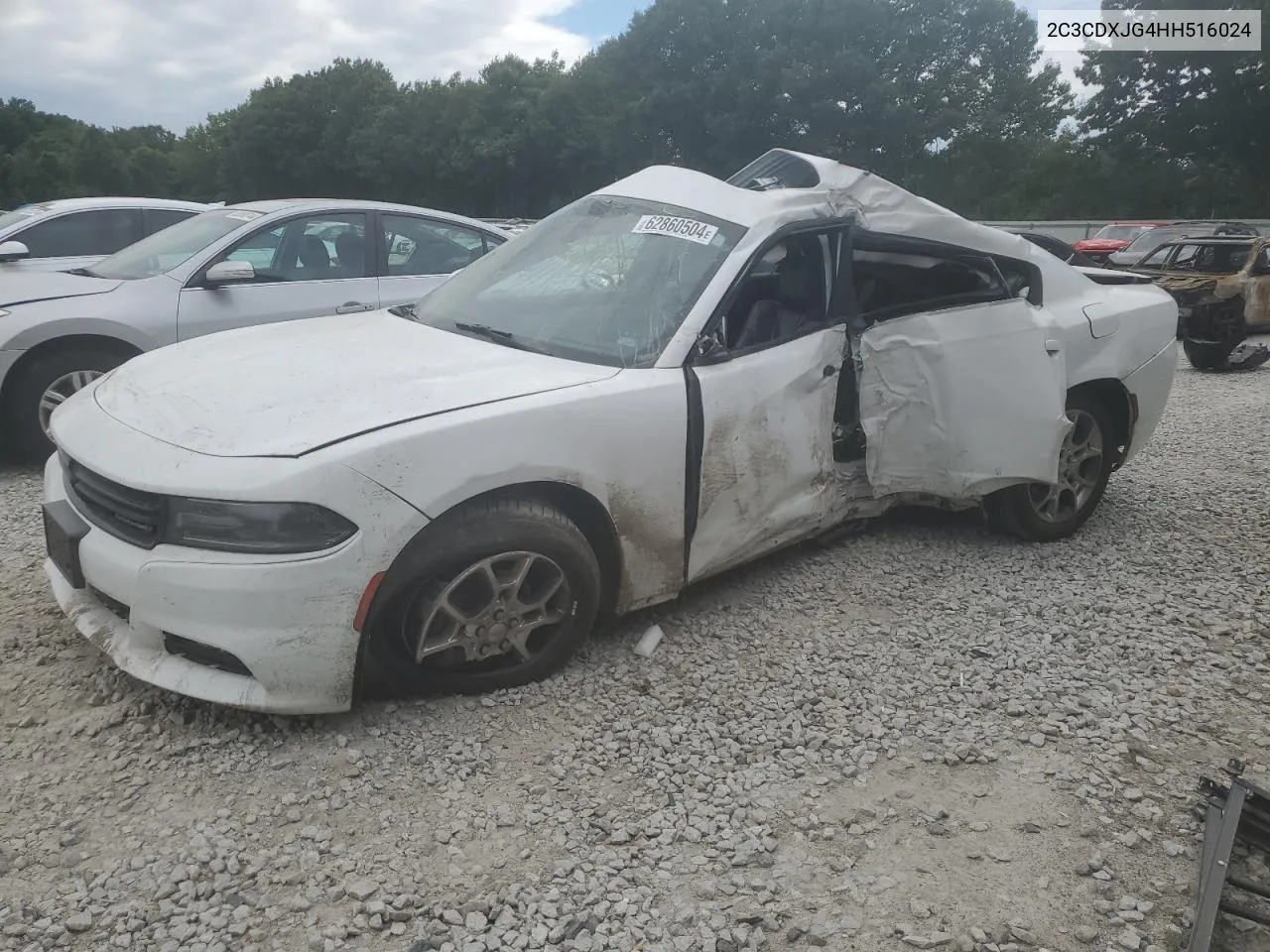 2017 Dodge Charger Sxt VIN: 2C3CDXJG4HH516024 Lot: 62860504