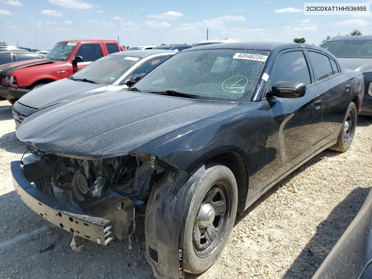 2017 Dodge Charger Police VIN: 2C3CDXAT1HH536955 Lot: 63546234