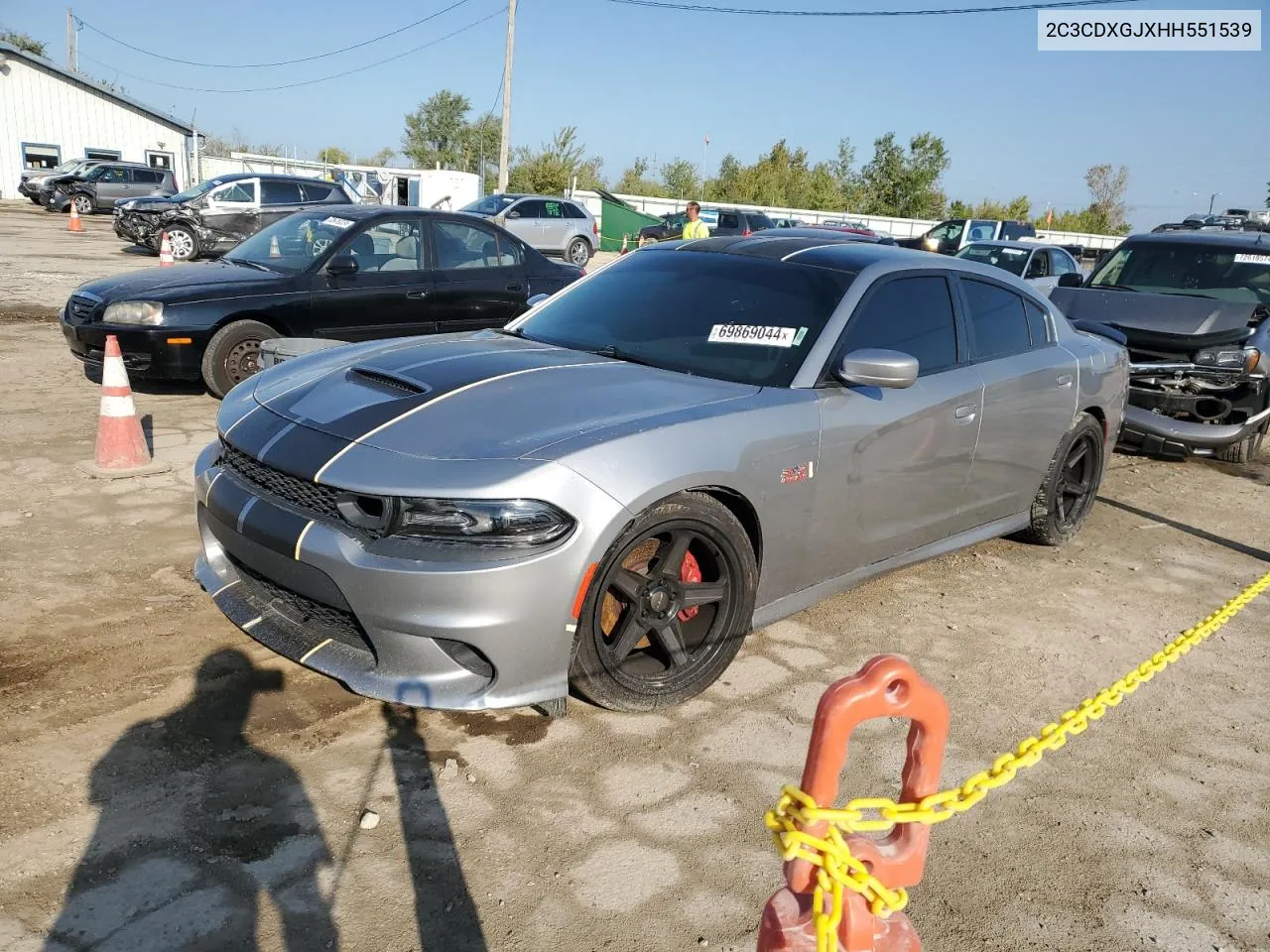 2C3CDXGJXHH551539 2017 Dodge Charger R/T 392