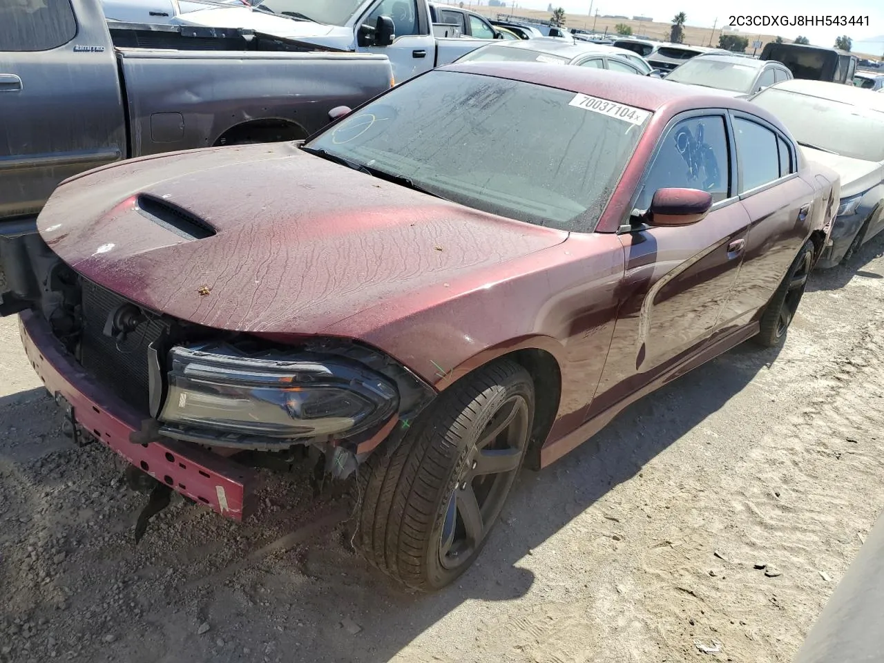 2017 Dodge Charger R/T 392 VIN: 2C3CDXGJ8HH543441 Lot: 70037104