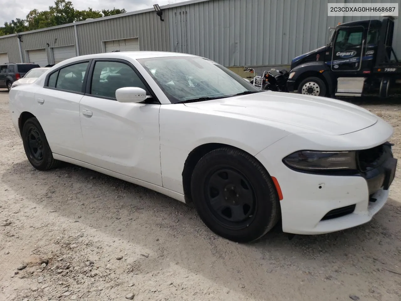 2017 Dodge Charger Police VIN: 2C3CDXAG0HH668687 Lot: 71234564