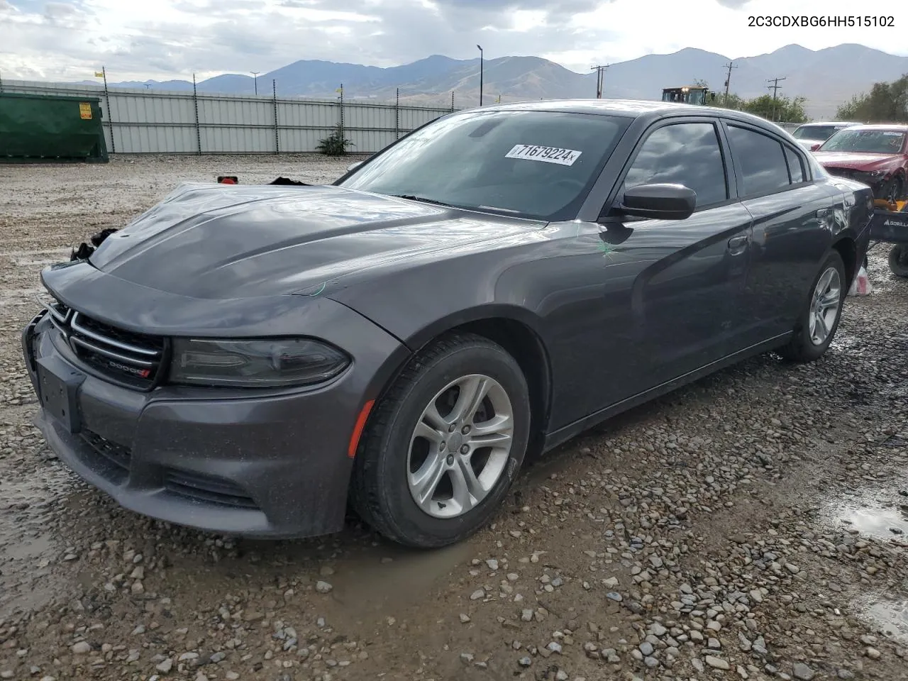 2017 Dodge Charger Se VIN: 2C3CDXBG6HH515102 Lot: 71679224