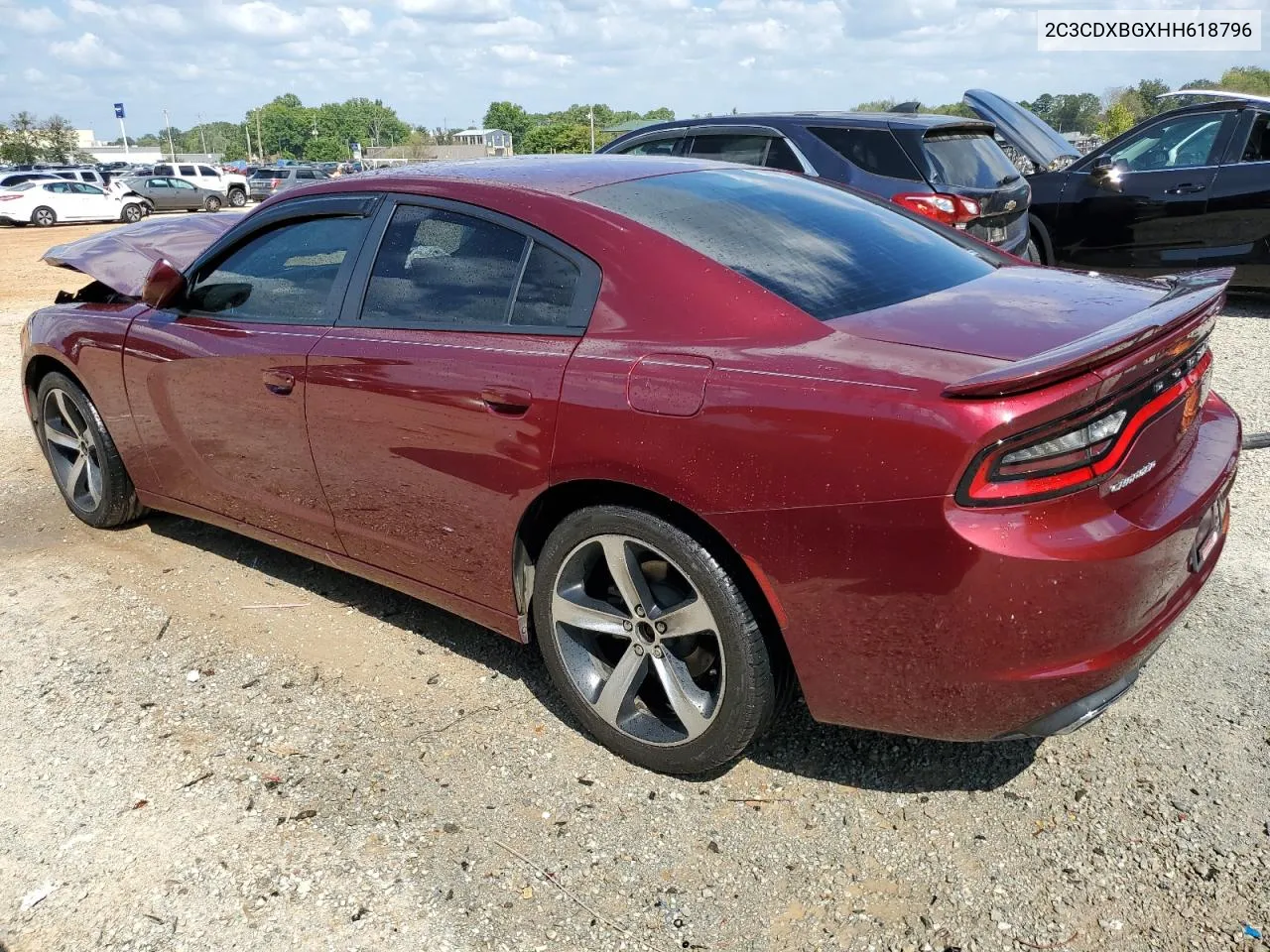 2017 Dodge Charger Se VIN: 2C3CDXBGXHH618796 Lot: 71838914