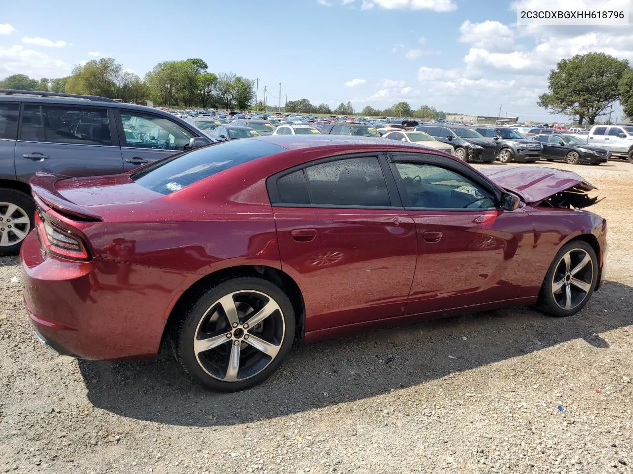 2017 Dodge Charger Se VIN: 2C3CDXBGXHH618796 Lot: 71838914