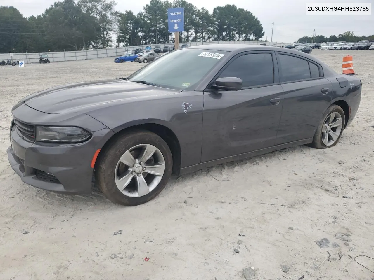 2017 Dodge Charger Sxt VIN: 2C3CDXHG4HH523755 Lot: 72167834