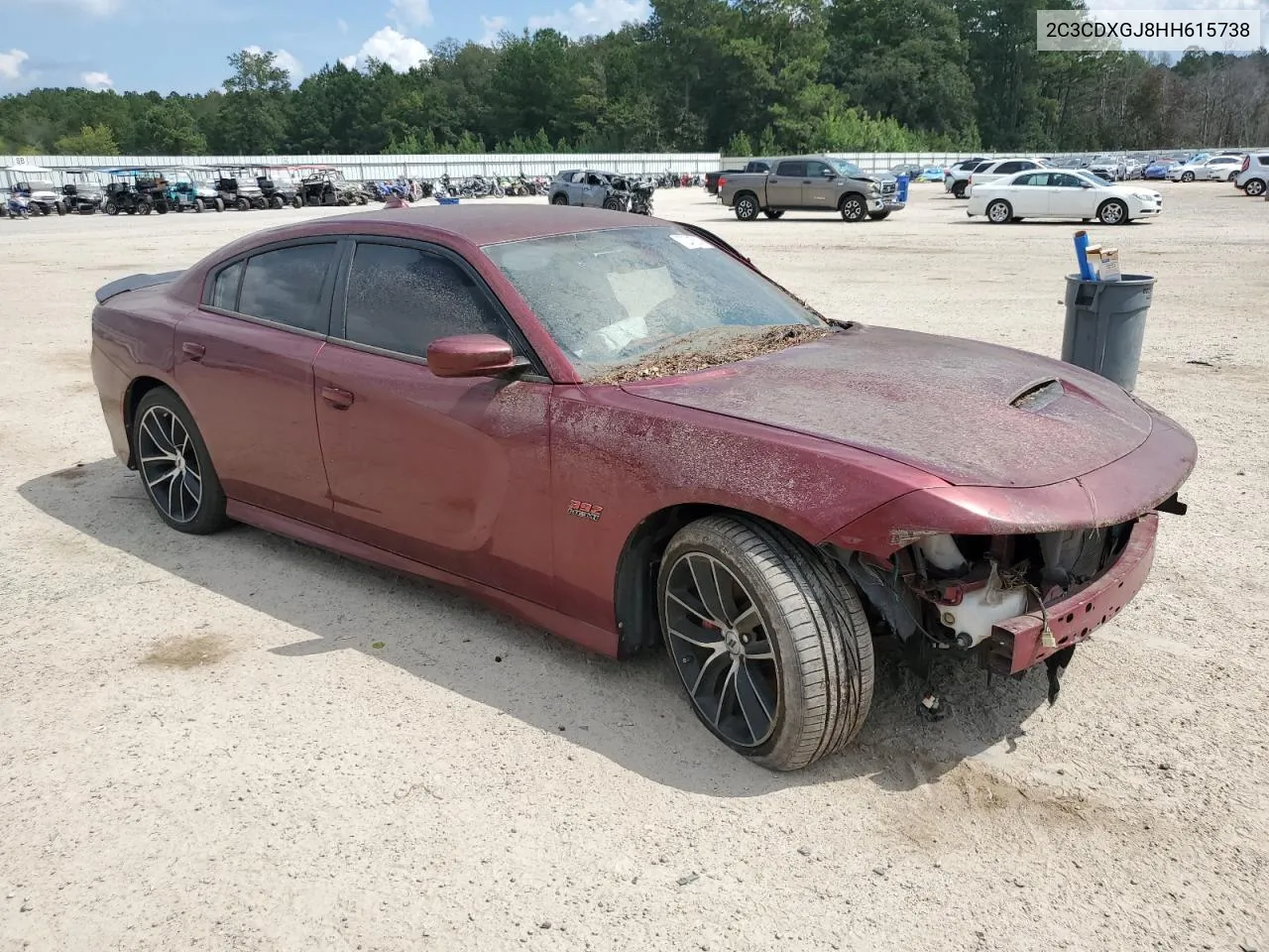 2017 Dodge Charger R/T 392 VIN: 2C3CDXGJ8HH615738 Lot: 72245014