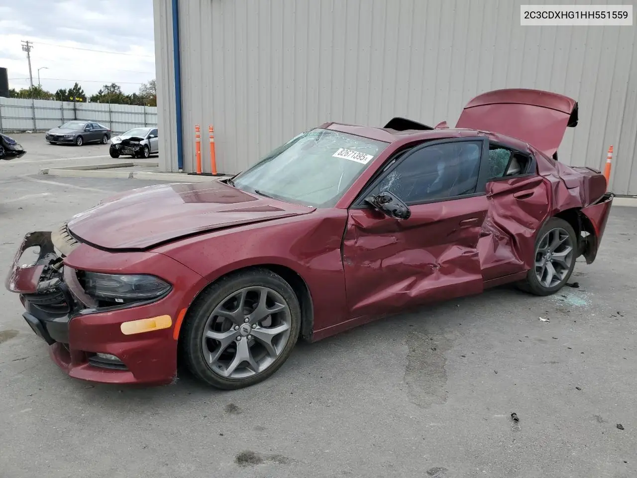 2C3CDXHG1HH551559 2017 Dodge Charger Sxt
