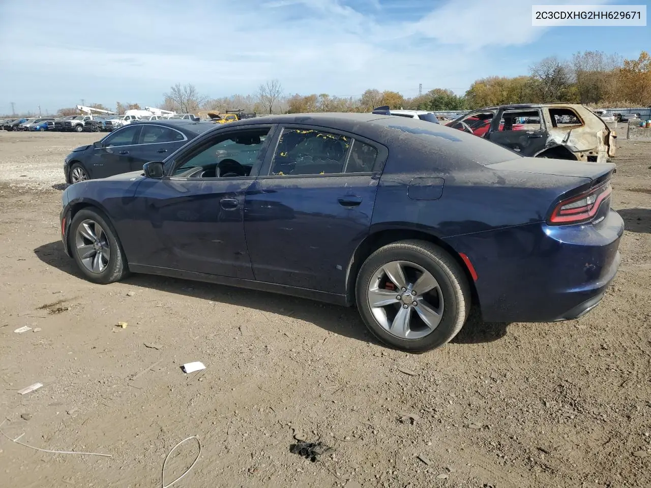 2C3CDXHG2HH629671 2017 Dodge Charger Sxt