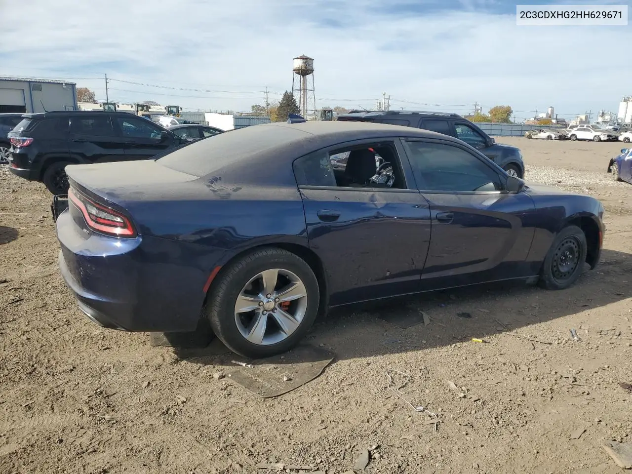 2C3CDXHG2HH629671 2017 Dodge Charger Sxt