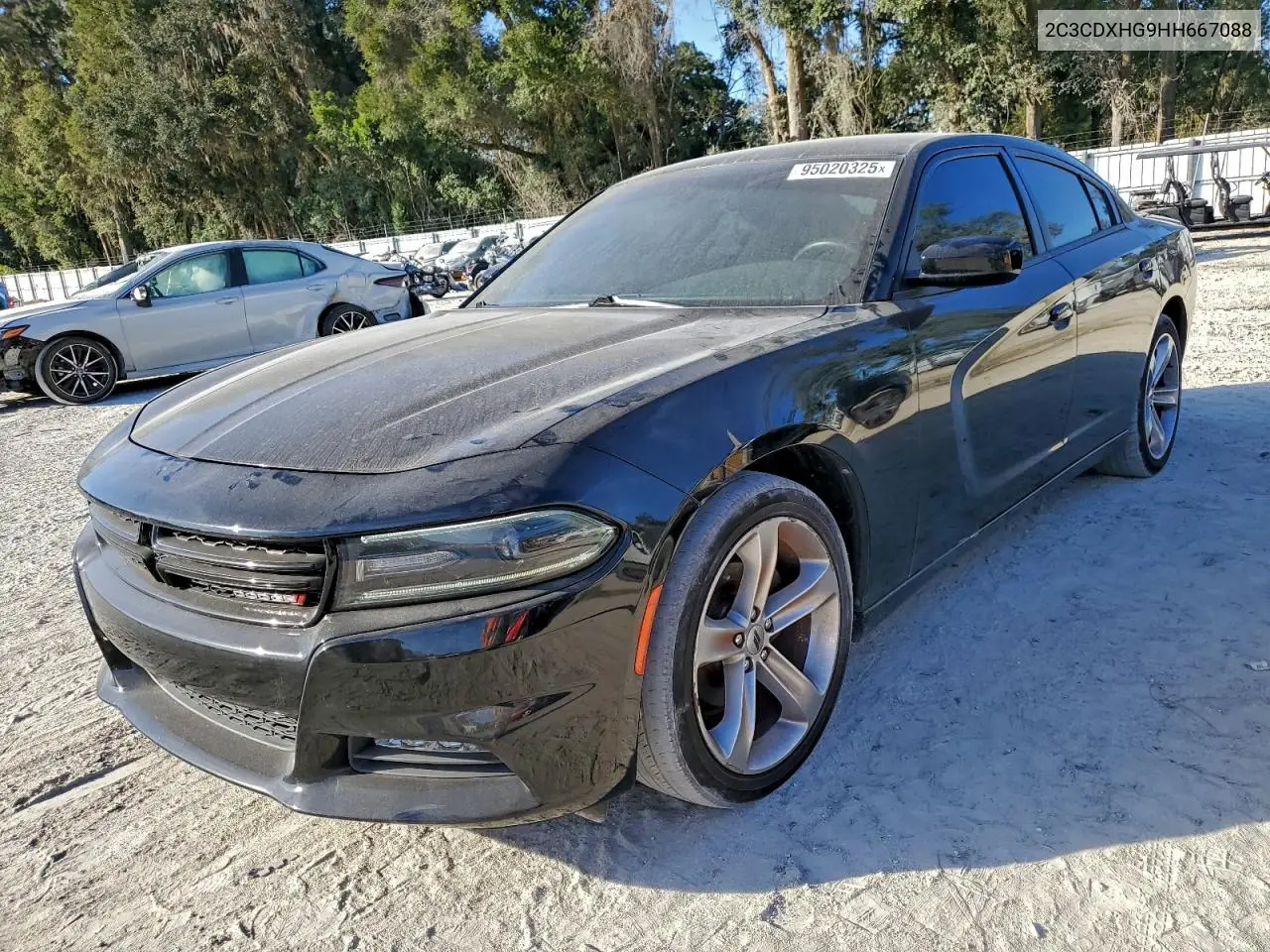 2C3CDXHG9HH667088 2017 Dodge Charger Sxt
