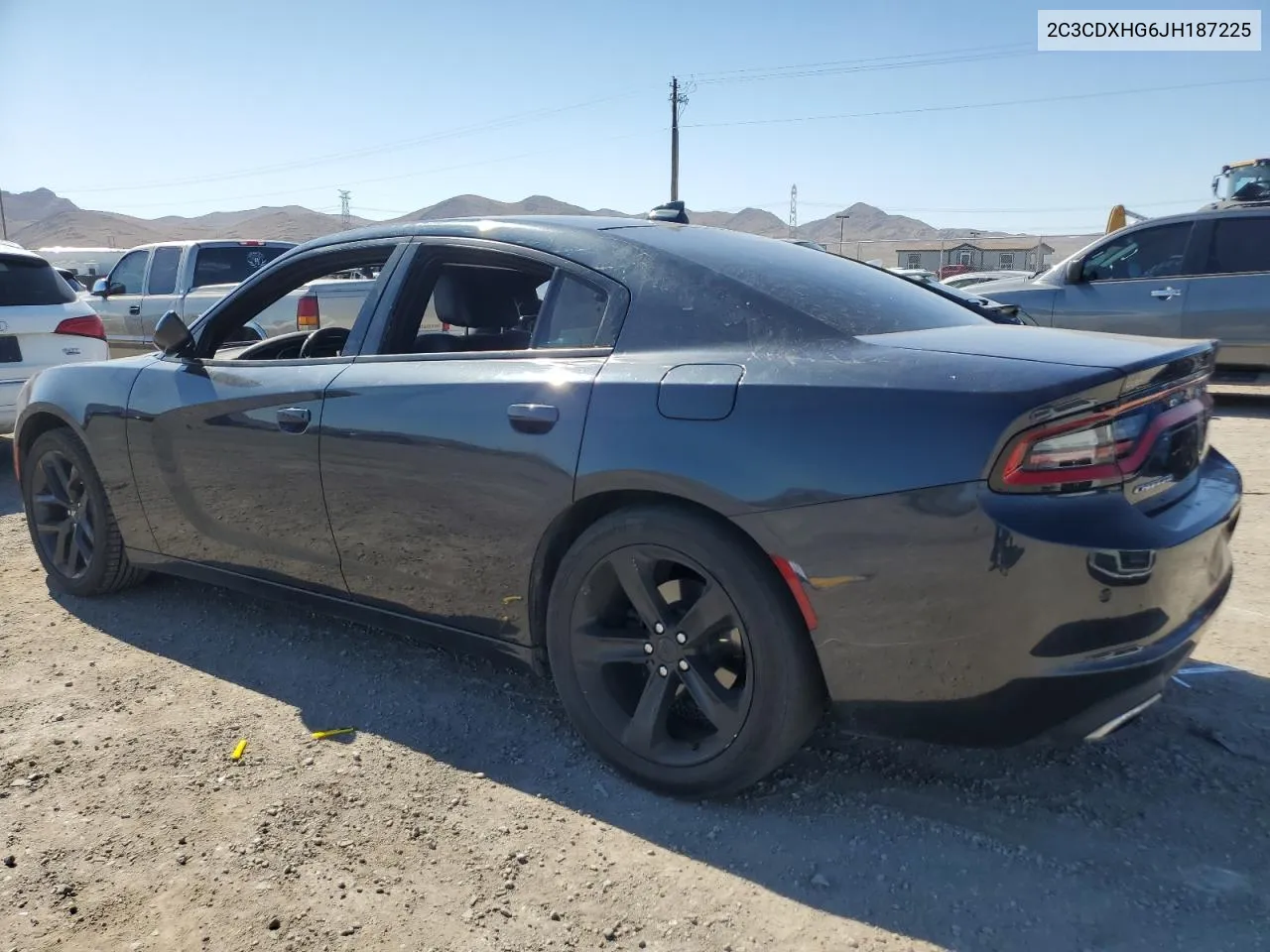 2018 Dodge Charger Sxt Plus VIN: 2C3CDXHG6JH187225 Lot: 41591524