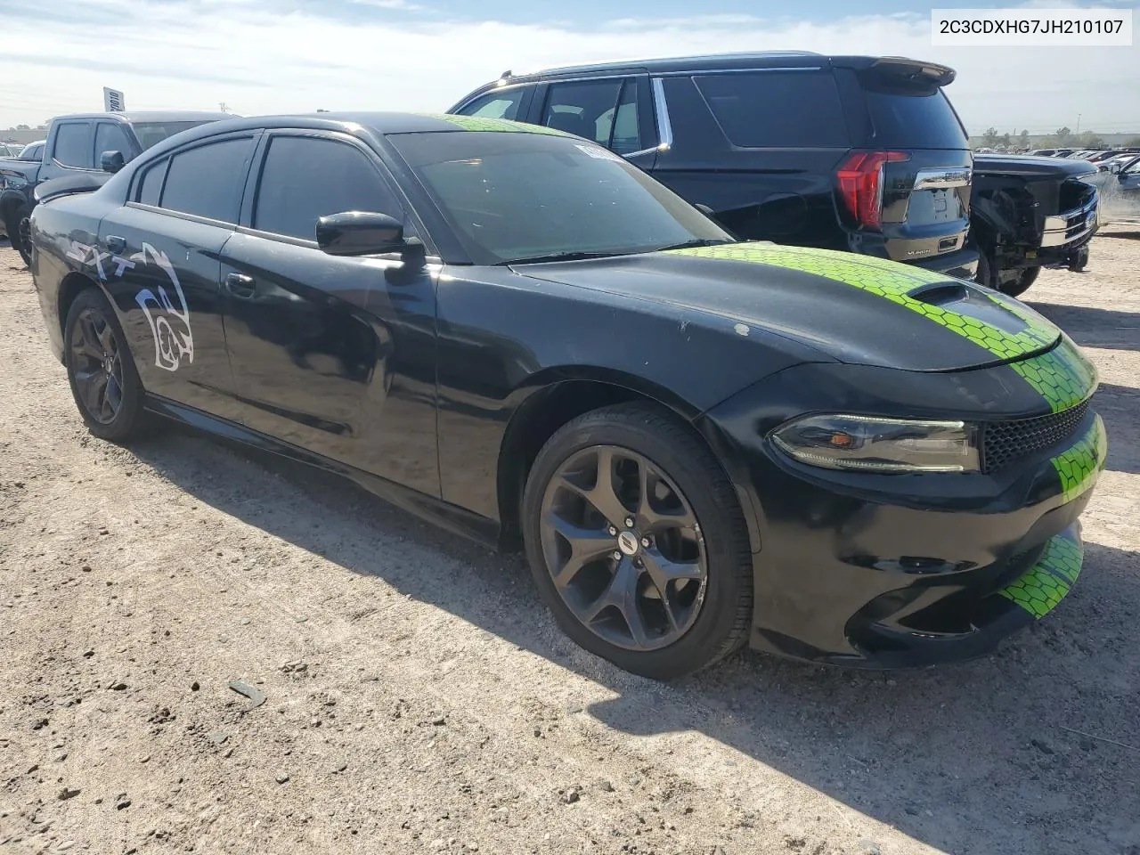 2018 Dodge Charger Sxt Plus VIN: 2C3CDXHG7JH210107 Lot: 47012124