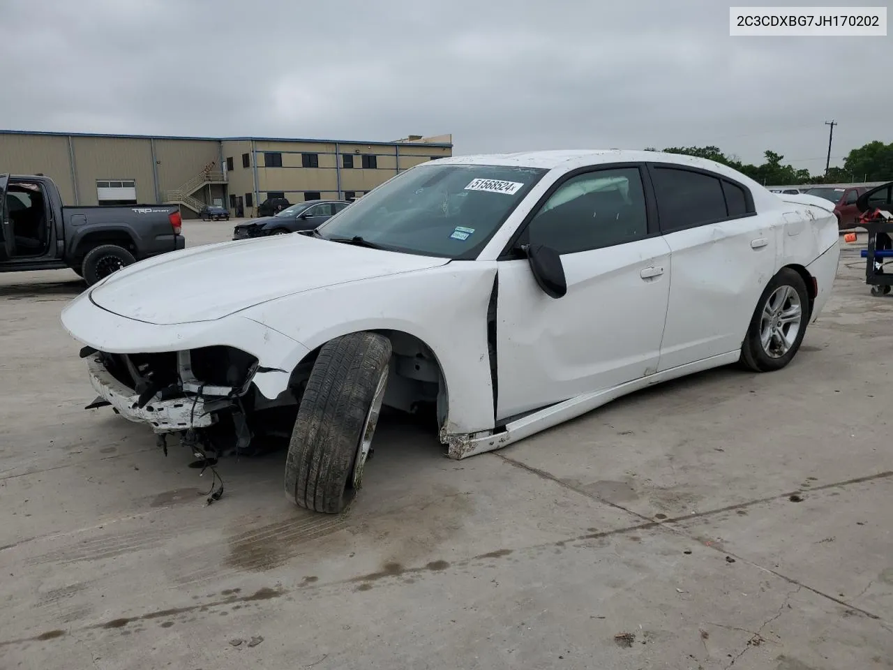 2018 Dodge Charger Sxt VIN: 2C3CDXBG7JH170202 Lot: 51568524