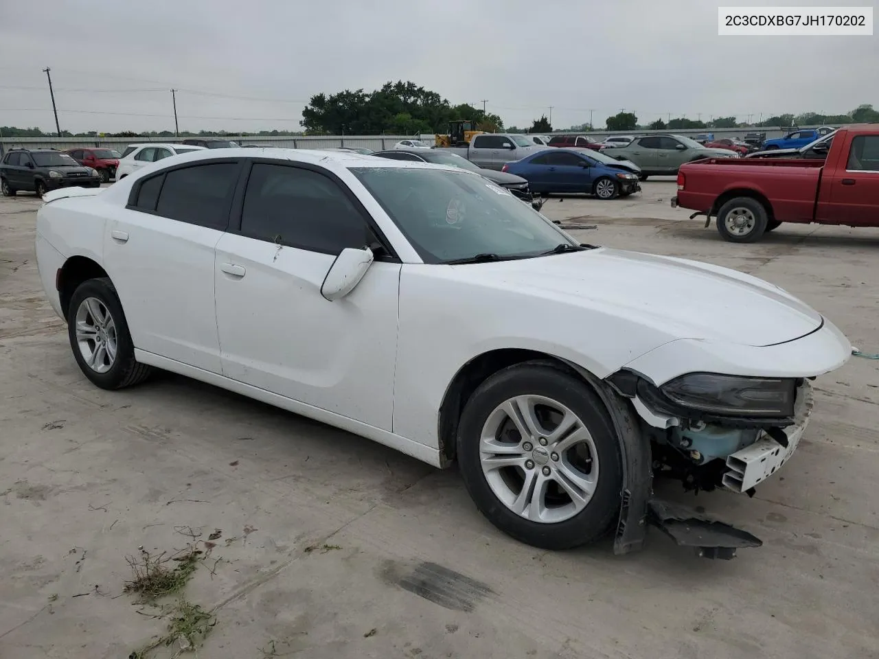 2C3CDXBG7JH170202 2018 Dodge Charger Sxt