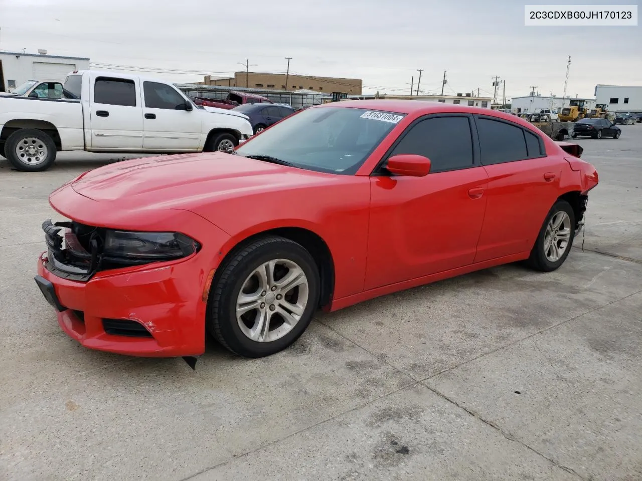 2C3CDXBG0JH170123 2018 Dodge Charger Sxt