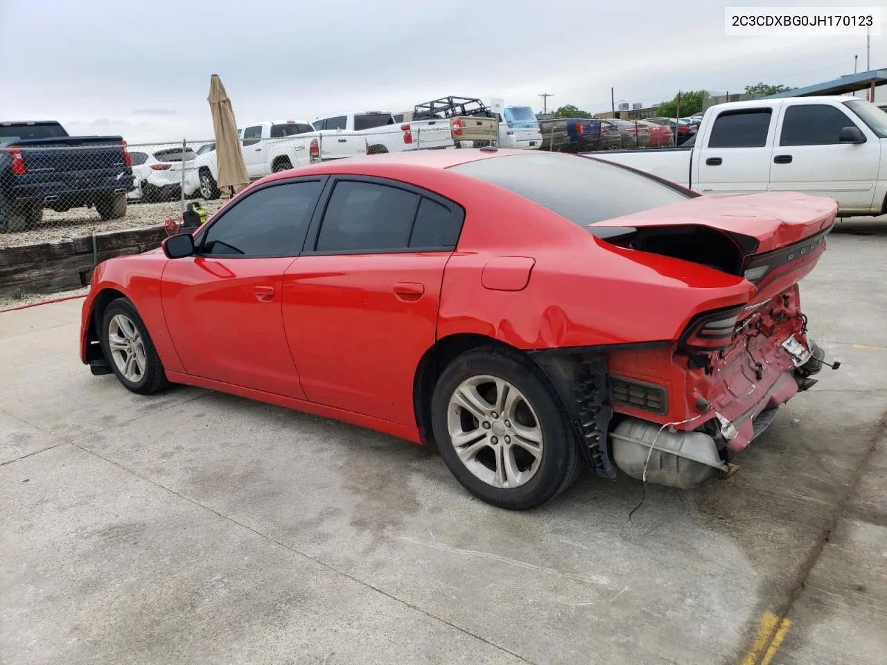 2C3CDXBG0JH170123 2018 Dodge Charger Sxt