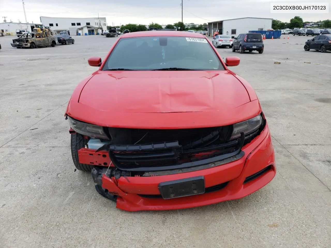 2018 Dodge Charger Sxt VIN: 2C3CDXBG0JH170123 Lot: 51631004