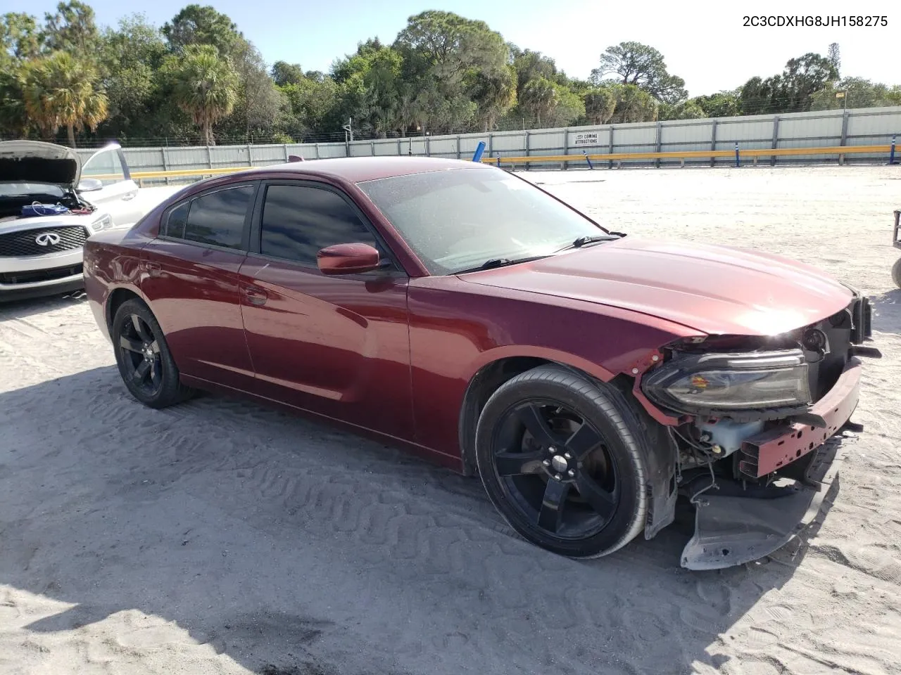 2018 Dodge Charger Sxt Plus VIN: 2C3CDXHG8JH158275 Lot: 51990594