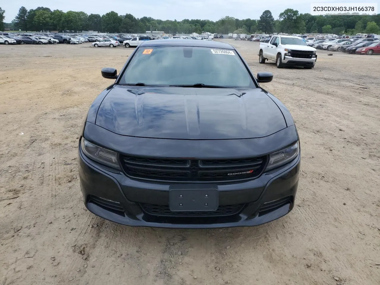 2018 Dodge Charger Sxt Plus VIN: 2C3CDXHG3JH166378 Lot: 52726864