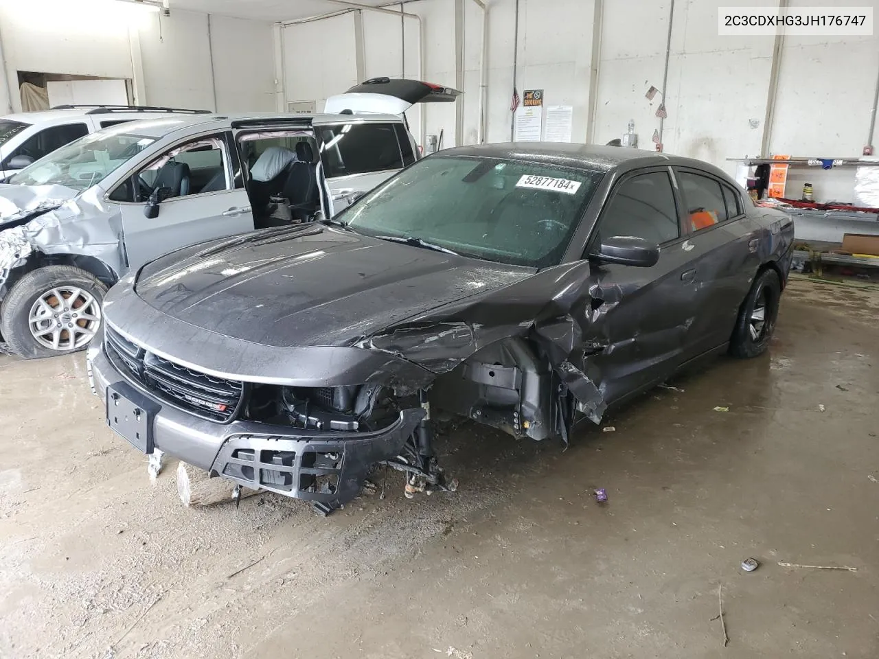 2018 Dodge Charger Sxt Plus VIN: 2C3CDXHG3JH176747 Lot: 52877184