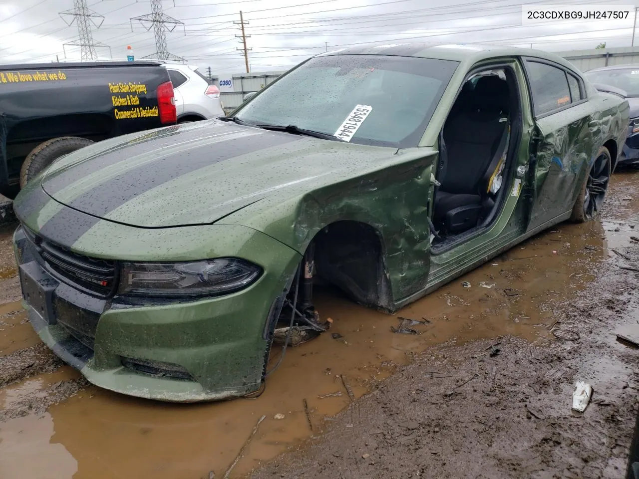 2C3CDXBG9JH247507 2018 Dodge Charger Sxt