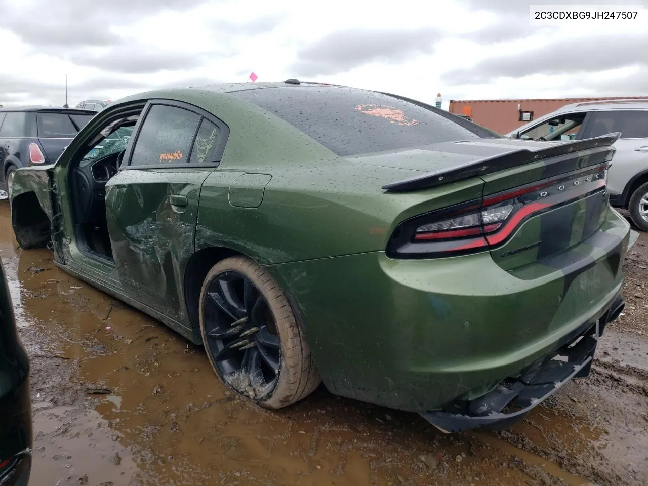 2018 Dodge Charger Sxt VIN: 2C3CDXBG9JH247507 Lot: 53481944