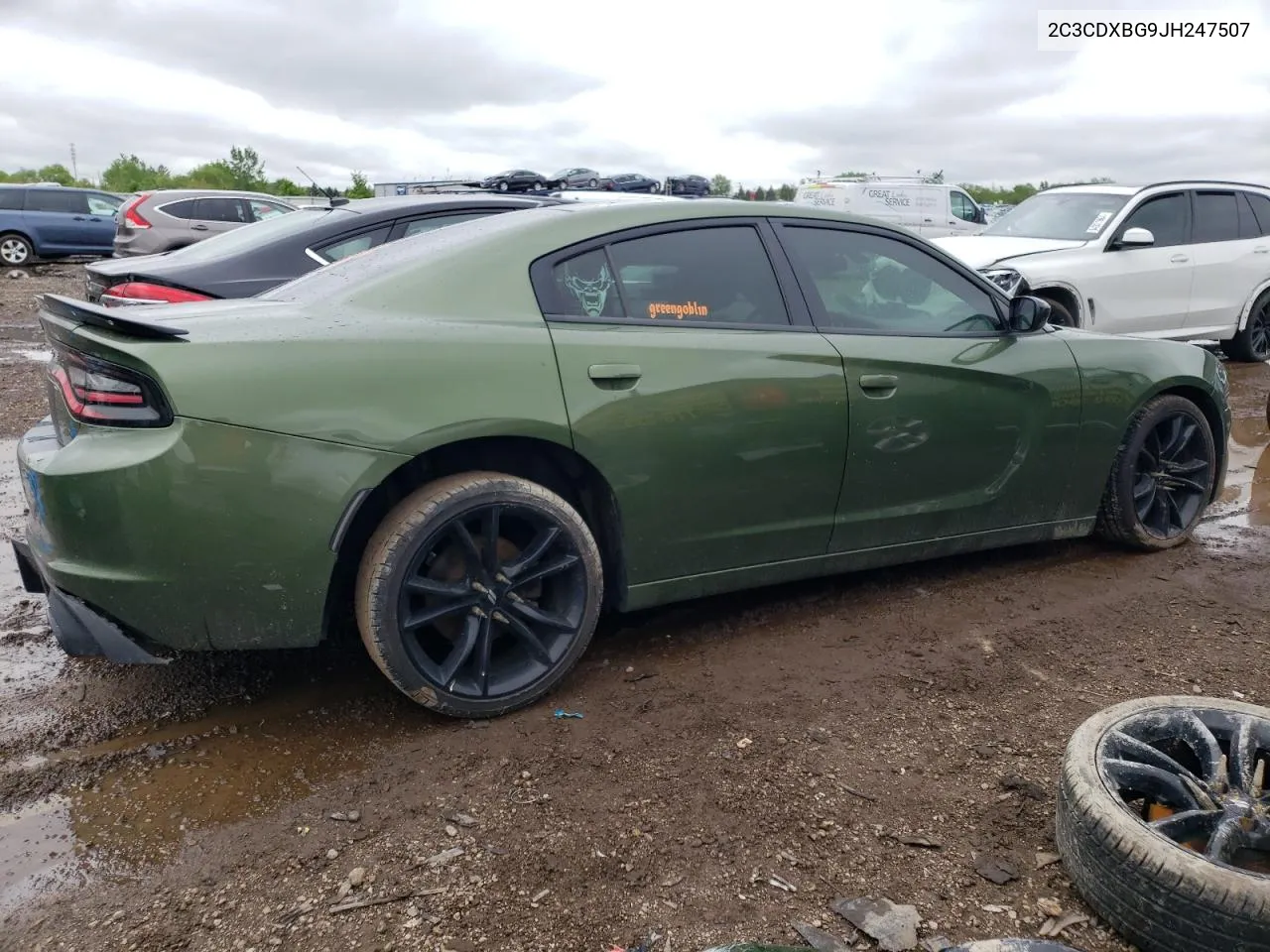 2018 Dodge Charger Sxt VIN: 2C3CDXBG9JH247507 Lot: 53481944